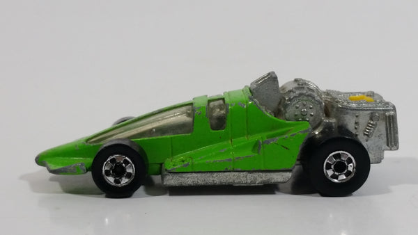 1980 Hot Wheels Turbo Wedge Green Die Cast Toy Car Vehicle BW Hong Kong