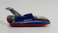 2000 Matchbox Ocean Explorer Hydroplane Blue and Red Die Cast Toy Car Watercraft Boat Vehicle