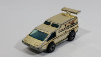 1979 Hot Wheels Golden Machines Spoiler Sport Van Originally Gold Chrome Die Cast Toy Car Vehicle - Hong Kong - 2 Rear window Version