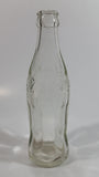 Vintage Coca-Cola Coke Cola Soda Pop Clear 6 1/2 Fl. Oz Heavy Glass Bottle - Embossed Raised Letters