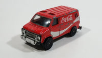1988 Hartoy Coca Cola Coke Soda Pop Delivery Van White Red Die Cast Toy Car Vehicle