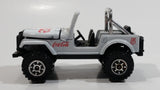 1988 Hartoy Coca Cola Coke Soda Pop 4x4 Roader Jeep White Red Die Cast Toy Car Vehicle with Opening Hood