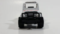 1988 Hartoy Coca Cola Coke Soda Pop 4x4 Roader Jeep White Red Die Cast Toy Car Vehicle with Opening Hood