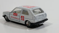 1988 Hartoy Coca Cola Coke Soda Pop VW Volkswagen Golf GTI White Red Die Cast Toy Car Vehicle with Opening Doors