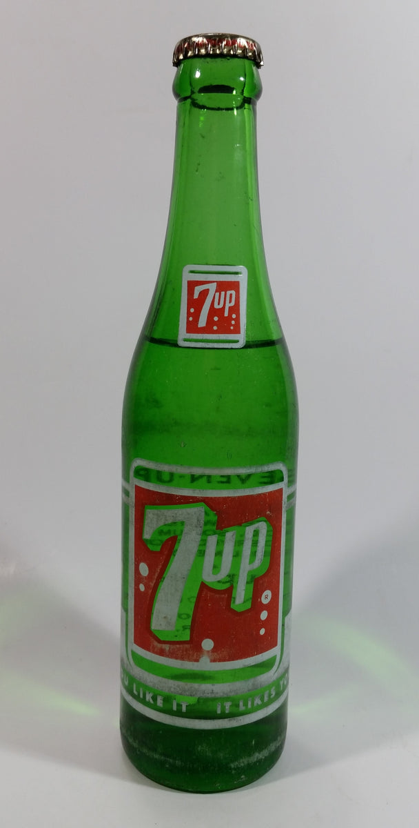 Vintage 1960s 7up Soda Pop 7 Fl. oz Green Glass Beverage Bottle Vancou ...