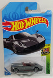 2018 Hot Wheels HW Exotics '17 Pagani Huayra Roadster Grey Silver Die Cast Toy Car Vehicle - New in Package Sealed
