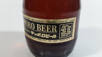 Vintage Sapporo Breweries Draft Beer Bottle 300mL 10 Fl. oz Brown Amber Glass Bottle Never Opened with Paper Label