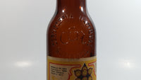 Antique Ecuador Cerveceria Nacional Guayaquil Beer Brown Amber Glass Bottle with Paper Label and Embossed Lettering