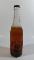 Vintage Calgary Brewing Co. Beer Bison Buffalo Horseshoe Design Clear Glass Bottle Still Full Never Opened