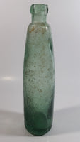 Antique 1800s 19th Century Talbot & Co. Gloucester Green Blue Embossed Lettering Glass Beer Bottle