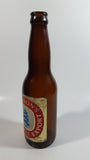 Vintage Molson Ale Export Beer 9" Tall Brown Amber Glass Bottle with Paper Labels