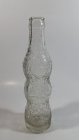 Vintage Van Bros. Ltd The Lions Beverages 6 1/2 oz Clear Crackle Glass Beverage Bottle