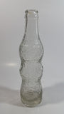 Vintage Van Bros. Ltd The Lions Beverages 6 1/2 oz Clear Crackle Glass Beverage Bottle