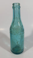 Rare Antique 1900-1916 Coca Cola Soda Pop Embossed Blue Green Aqua Glass Beverage Bottle Canada - Embossed Lettering