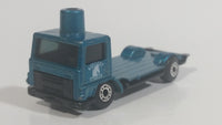 1999 Matchbox Farm Horse Box Truck Kentucky Stables Turquoise Blue Die Cast Toy Vehicle