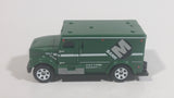2017 Matchbox City Service International Armored Car Green Die Cast Toy Truck Vehicle