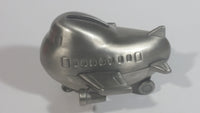 Stubby Kids Style Airplane Jet Liner Metal Coin Bank