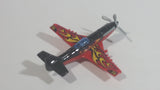 2014 Matchbox Stunt Plane 73 Red Black Die Cast Toy Aircraft Vehicle