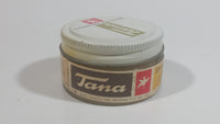 Vintage Tana Boot Shoe Polish Protector Cream 35g Round Glass Jar Metal Lid Some Product Inside Montreal Quebec