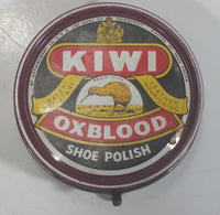 Vintage Kiwi Oxblood Boot Shoe Polish Small Round Tin Some Dry Product Inside Made in Canada (Hamilton)