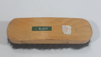 Vintage Black Bristle Wooden Shoe Boot Polish Brush