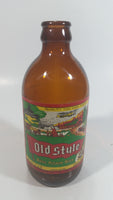 Vintage Molson Old Style Pilsner Beer 12 Fl oz Stubby Brown Amber Glass Beer Bottle with Paper Label