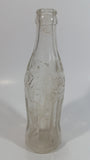 Vintage Coca Cola Coke Soda Pop 6 oz Clear Embossed Lettering Glass Beverage Bottle