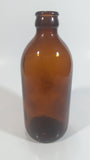 Vintage Stubby Brown Amber Glass Beer Bottle Made in Canada