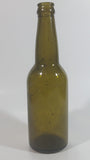 Vintage Dark Olive Green Glass Beer Bottle