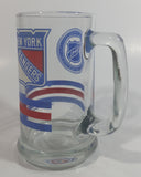 1991 NHL Ice Hockey New York Rangers Sports Team 5 1/2" Tall Glass Beer Mug Sports Collectible