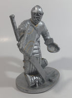 Ice Hockey Goalie Goaltender Silver Colored Resin Trophy Sculpture