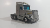 Vintage 1980 Buddy L Grey Silver Semi Tractor Truck Die Cast and Plastic Toy Car Vehicle Rig