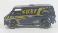 2014 Hot Wheels HW City Rescue '70s Van SWAT Police Cops Dark Blue Die Cast Toy Car Vehicle