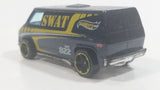 2014 Hot Wheels HW City Rescue '70s Van SWAT Police Cops Dark Blue Die Cast Toy Car Vehicle