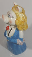 Sigma The Muppets Miss Piggy in Blue Dress 8" Tall Ceramic Coin Bank