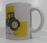 Gibson John Deere Tractors "Nothing Runs Like a Deere!" Ceramic Coffee Mug Farming Collectible