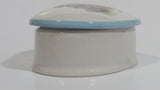 Vintage Holly Hobbie Designer's Collection "Blue Girl" Fine Porcelain Heart Shaped Trinket Box Made in Japan