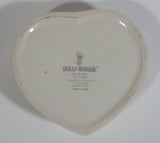 Vintage Holly Hobbie Designer's Collection "Blue Girl" Fine Porcelain Heart Shaped Trinket Box Made in Japan