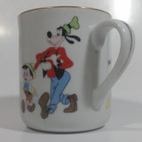 Vintage Disneyland Walt Disney World Gold Rimmed Porcelain Ceramic Coffee Mug Made in Japan
