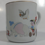 Vintage Disneyland Walt Disney World Gold Rimmed Porcelain Ceramic Coffee Mug Made in Japan
