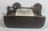 Vintage GTE Automatic Electric Brown Rotary Table or Wall Mount Telephone