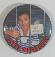 1984 Johnny Dangerously Comedy Parody Movie Film Michael Keaton Round Button Pin