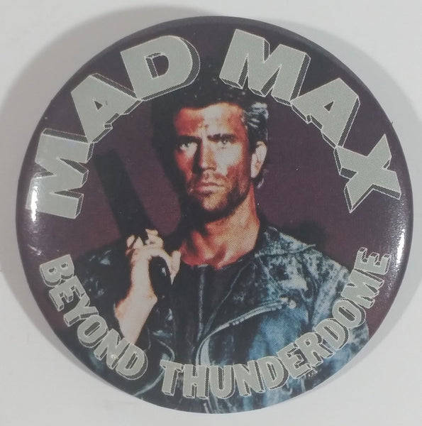 1985 Warner Bros. Mad Max Beyond Thunderdome Science Fiction Movie Film Mel Gibson Round Button Pin
