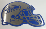 Seattle Seahawks NFL Football Team 16" x 18" Heavy Steel Metal Blue Backed Helmet Shaped Wall Hanging