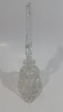 Vintage Clear Crystal Glass Perfume Bottle with Large Pointed Stopper