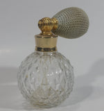Vintage Clear Crystal Glass Globe Atomizer Perfume Spray Bottle