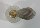 Vintage Clear Crystal Glass Globe Atomizer Perfume Spray Bottle