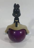 1999 Wendy's Restaurants Warner Bros Animaniacs Yakko on Rolling Purple Ball Toy Figure Cartoon Collectible