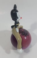 1999 Wendy's Restaurants Warner Bros Animaniacs Yakko on Rolling Purple Ball Toy Figure Cartoon Collectible