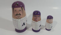 Gila River Casinos Russian Babooshka MLB Baseball Arizona Diamondbacks Set of 3 Wooden Stacking Nesting Dolls of Players
